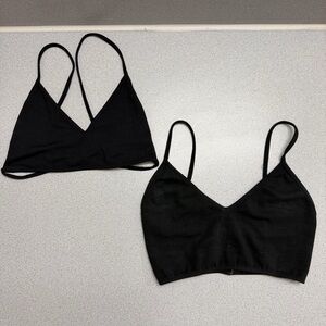 Bundle of 2 Brandy Melville Black Bralettes